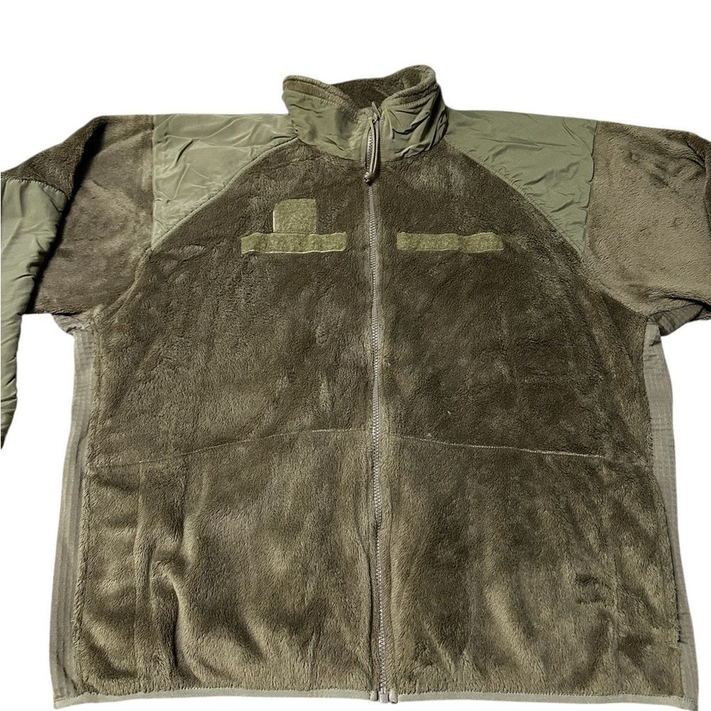 US Army Issue Gen III Cold Weather Full Zip Fleece Size XL Green - Picture 7 of 8